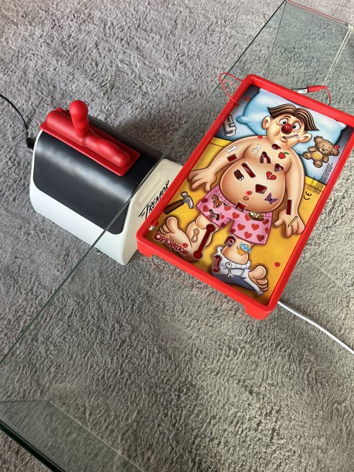 We&rsquo;re having a wholesome day and playing operation on the @Tremor_Rocks  with nurse @CCDOLLXXX @jerzjess