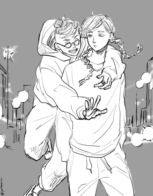 昔の絵ですが 今日も頑張ろう!