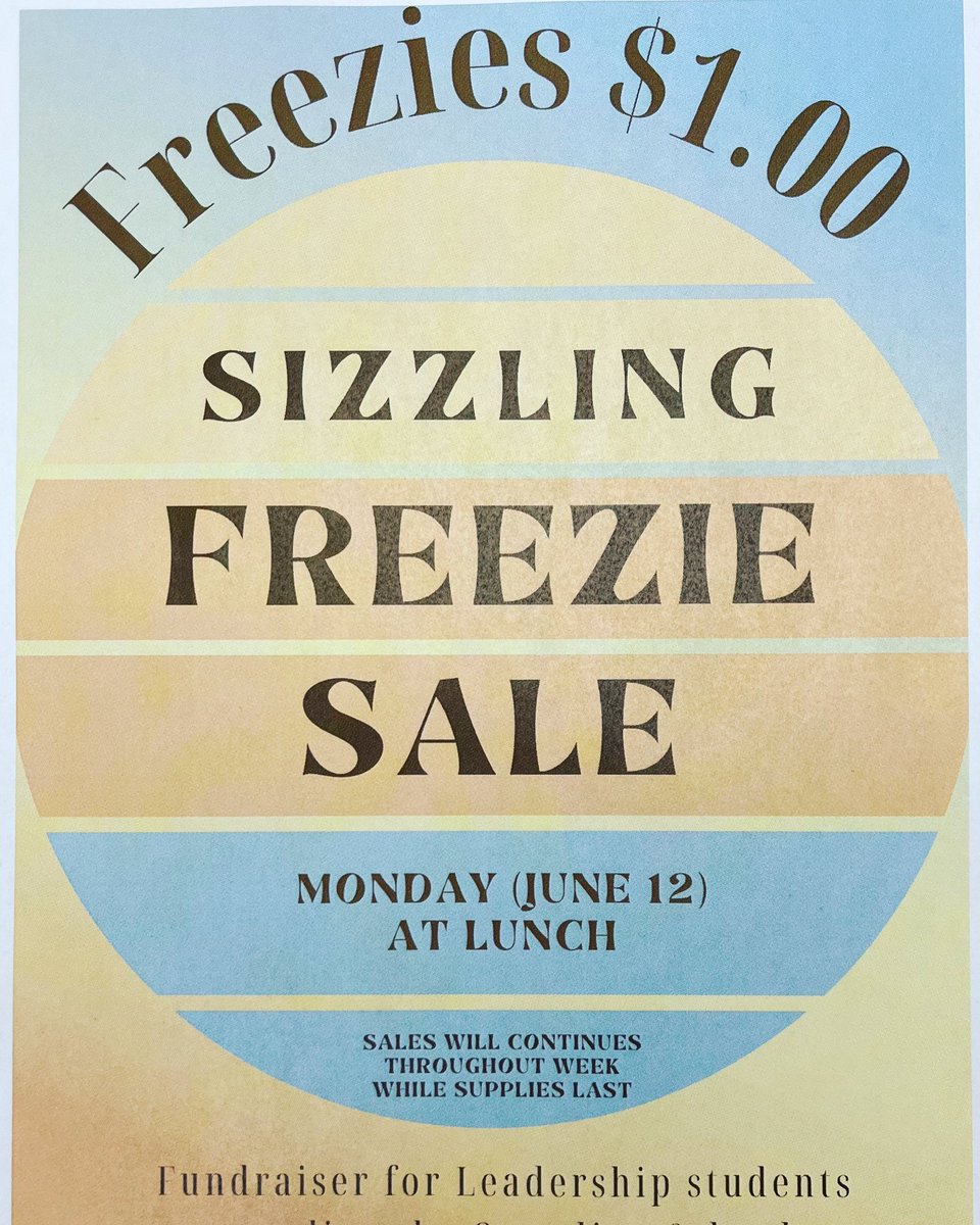 Coming up next week! Fundraiser for some of our Leadership students to attend CSLC! #teambeiseker