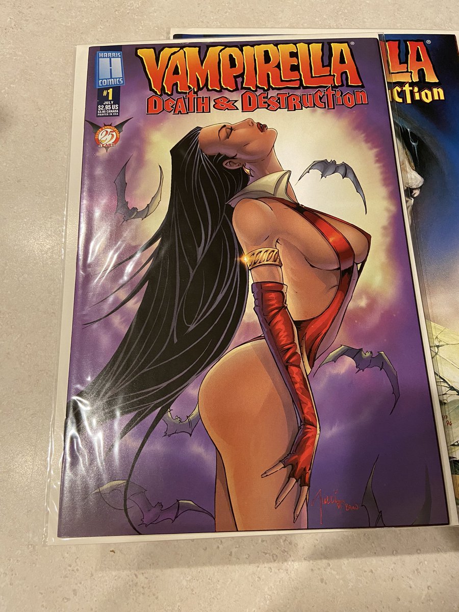 Superjerry13's tweet photo. More awesome books from scanning my #clz! @BillyTucci @CrusadeComics @1JohnLivesay @kelleyjonesart @ComicsandCleave @ComicBookPaper @comic_old @FrankiePaul64 @thecomicroom @WizardsComics @unspokendecade @RCode44 @Hitthenet1 #vampirella #shistrong #harriscomics https://t.co/NacRVSXPjY