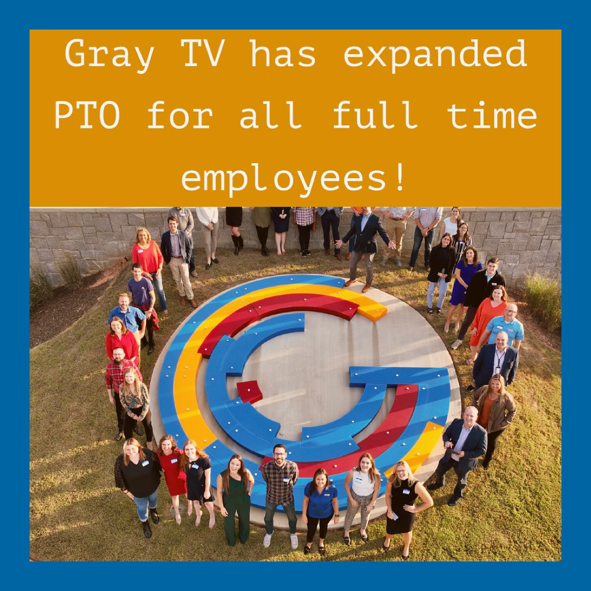 Here’s another reason to #GrowWithGray! In addition to free healthcare options in 2023, we have also expanded PTO for all full time employees. We’re hiring news, sales, marketing and engineering employees nationwide!  Apply at Gray.tv/careers #TVJobs