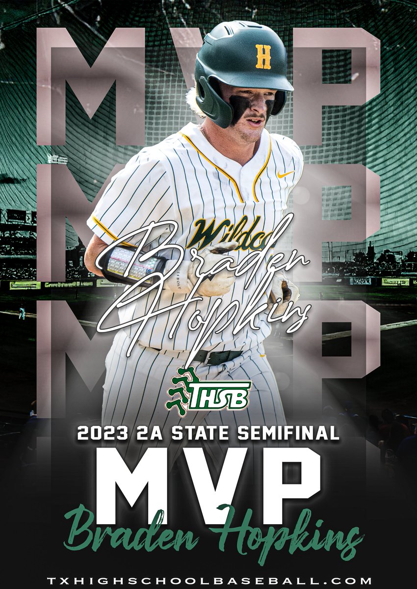 Congratulations to Braden Hopkins, our 2A State Semi-Final MVP.