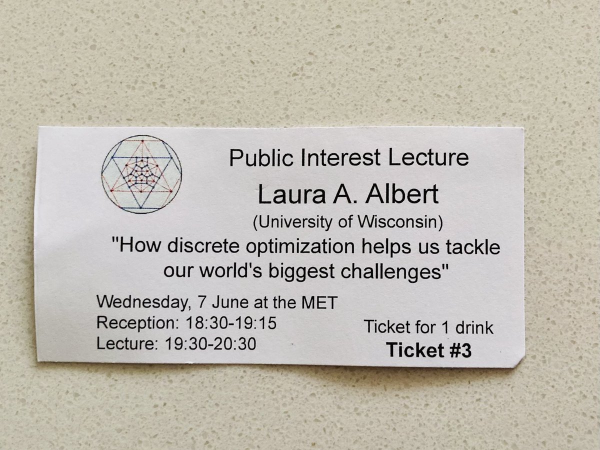 lauraalbertphd's tweet photo. I’m making my first appearance on a reception drink ticket today at #CanaDAM https://t.co/E8t67dlyIr