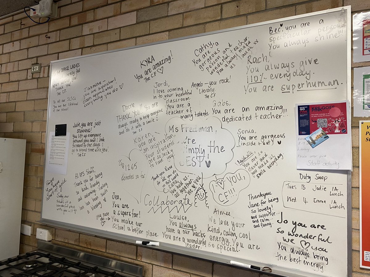 KENSINGTONPS's tweet photo. Well-being week at KPS. What a great place to work. @NSWEducation #loveWhereYouWork #greatteachers #greathumans #dedicatedprofessionals https://t.co/7cfElmxgaS
