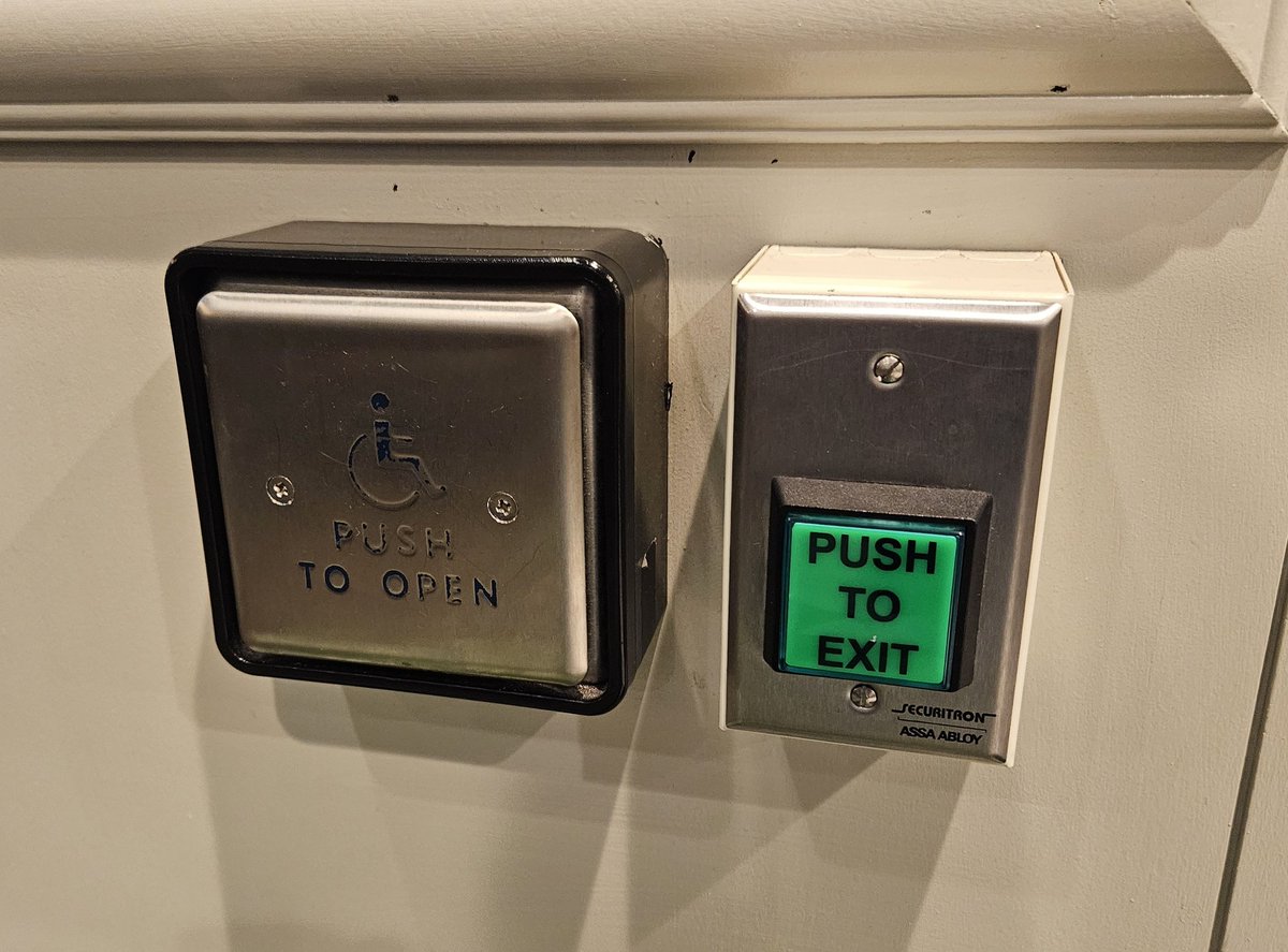 I'm wondering why these 2 are different 😆🤔🤔 maybe #event #logging perspective like they want to know who just wants to open the door versus who wants to actually exit the building 😆😆