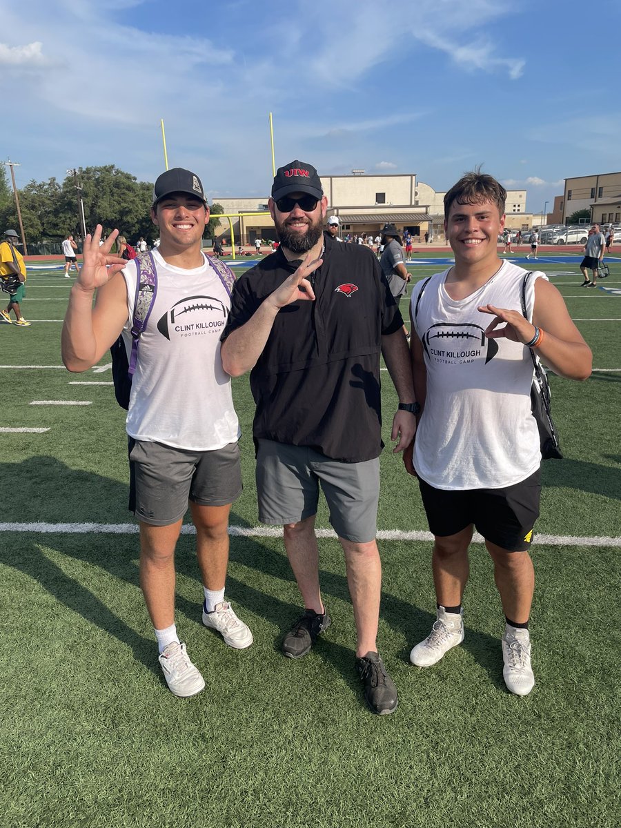What a great camp that UIW hosted today. I got to work with my boy <a href="/Laeton_Lopez/">Laeton</a> and we got phenomenal drills and tips from <a href="/_CoachOlson/">Ben Olson</a>. Thank you to all UIW coaches including <a href="/CoachJimGush/">Jim Gush</a> and <a href="/Coach_Killough/">Clint Killough</a>!