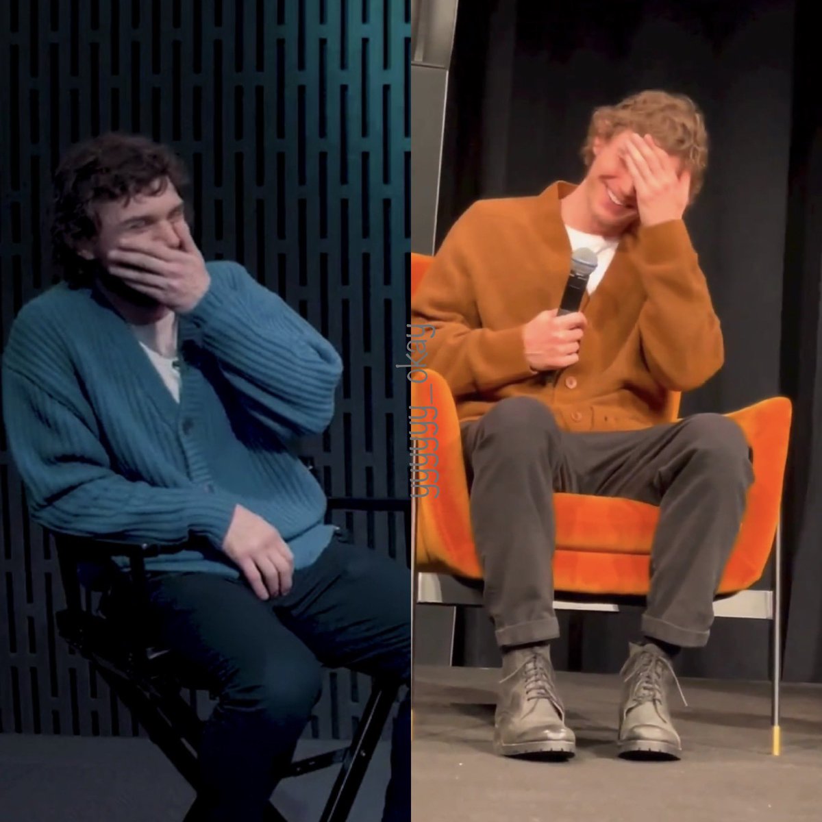Some things never change! 😂🥴🙈
Blue or orange? That's the question!😂💙🧡 #EVANPETERS