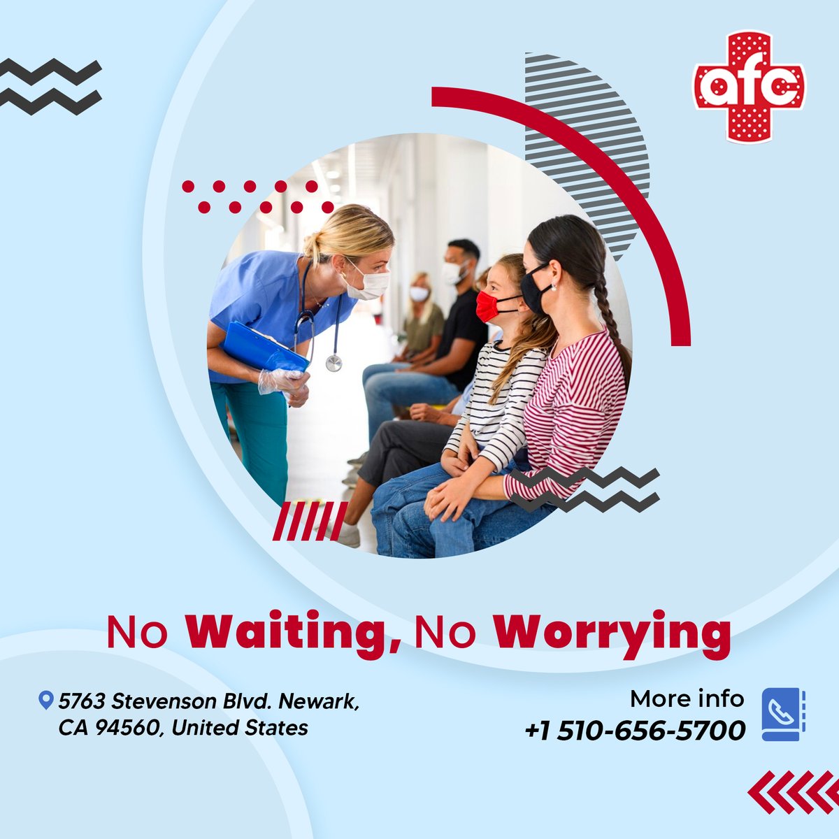 afc_care's tweet photo. Discover all the advantages of our urgent care telehealth services. Set up a video visit on your smartphone, tablet, or computer. Find an American Family Care centre near you that offers AFC TeleCare.
.……………………………………......
Visit AFC Urgent Care Newark in your... https://t.co/7lQFXAfMGn