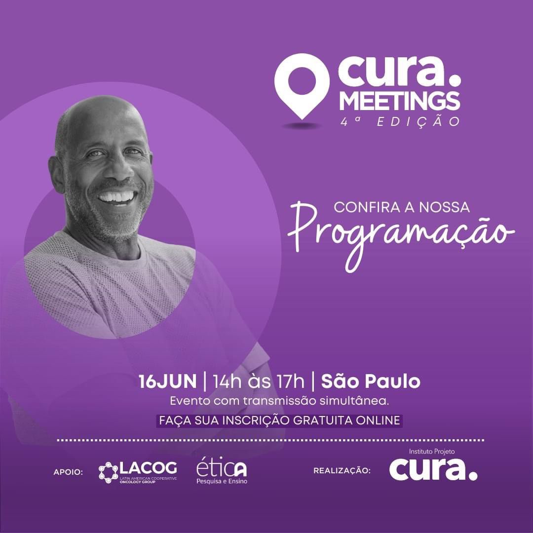 ⚠️ O CURA Meetings acontece no dia 16 de junho, das 14h às 17h, em São Paulo/SP! Inscreva-se gratuitamente através do link: sympla.com.br/evento-online/… (

.#curameetings #eventocientifico #câncer #combateaocancer #lutacontraocancer #pesquisaclínica #saúde #tratamentodocancer