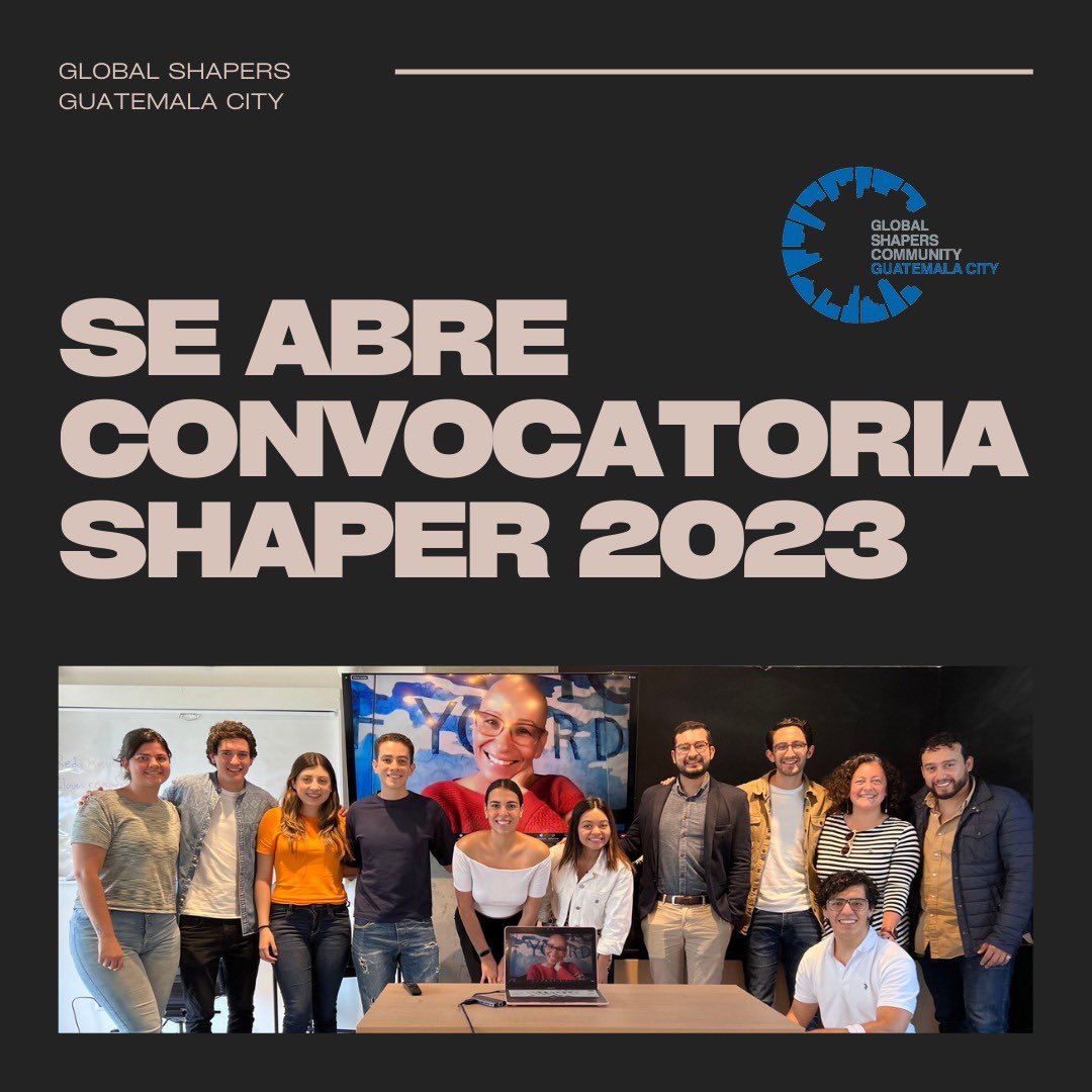 ShapersGuate's tweet photo. ¿Te gustaría ser parte de Global Shapers Guatemala? ¡Esta es tu oportunidad para aplicar y compartir con jóvenes comprometidos con cambiar positivamente la ciudad de Guatemala! Conoce más aquí: https://t.co/0id7OL79Ig https://t.co/TvDf0MxwDp