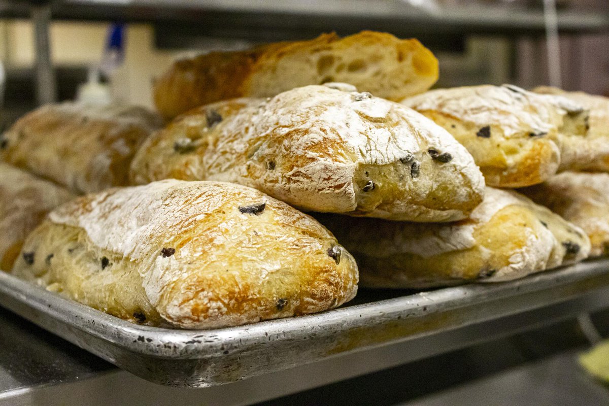 breadlounge's tweet image. Who's had our Ciabatta Olive Loaf