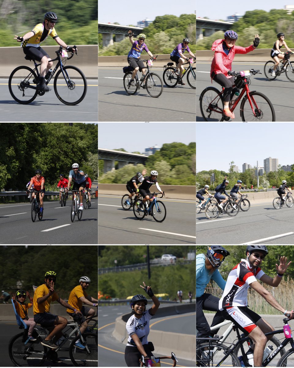 FunGuy_Photo's tweet photo. Sunday June 4th was @Baycrest #bikeforbrainhealth 
Over 9000 cyclists took to the DVP, It was amazing to see that many people out to @SupportBaycrest and raise money for #brainhealth research. https://t.co/zVGuEy6owT