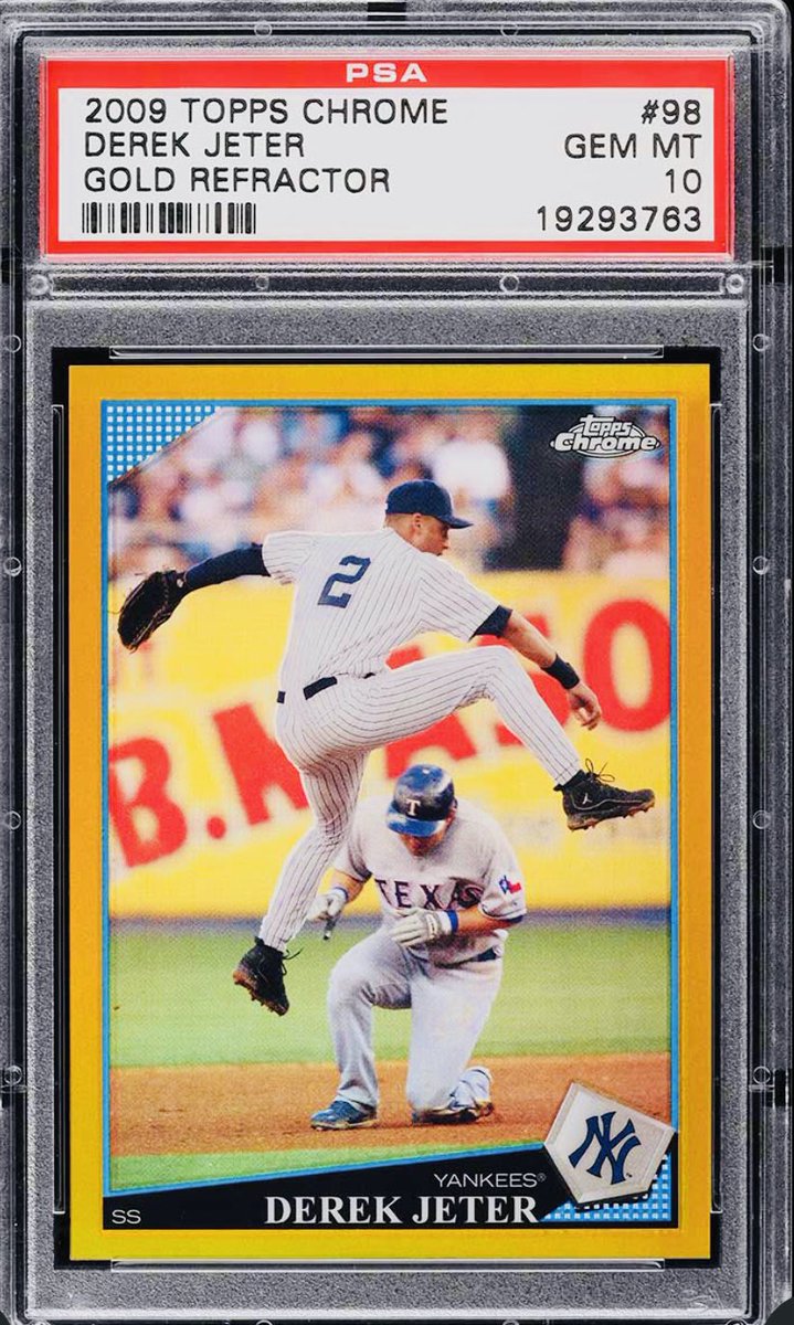 Peter (@piotrs_cards) on Twitter photo Jeter 2009 topps chrome gold refractor /50 pop 2 $4,000 net <a href="/HobbyConnector/">The Hobby Connector ™</a> <a href="/TheHobby247/">The Hobby 24/7</a> <a href="/sports_sell/">@SPORTS_SΞLL</a> Jeter 2009 topps chrome gold refractor /50 pop 2 $4,000 net <a href="/HobbyConnector/">The Hobby Connector ™</a> <a href="/TheHobby247/">The Hobby 24/7</a> <a href="/sports_sell/">@SPORTS_SΞLL</a>