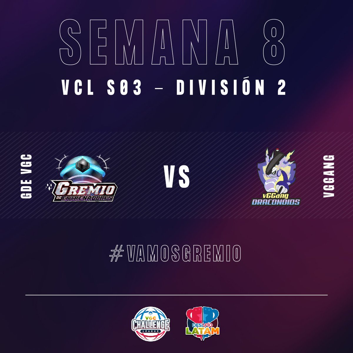 GDEVGC's tweet image. DUELO LATINO EN SEMANA 8 ⚡

Esta semana nos enfrentamos a un duro desafío ante los amigos de @vGGangers en un duelo que seguro será muy emocionante. 🔥

Le deseamos el mejor de los éxitos a todos los que combatirán esta semana. 💪

Vamos Gremio! ❤️‍🔥 #GDEVGC