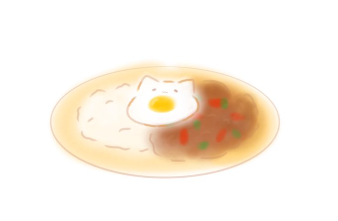 今日は #ガパオの日 だそうで ついこの間エスニックの日に上げたとこの過去絵なので恐縮ですが  ニャパオライス  #猫 #イラスト #ガパオ #落書き