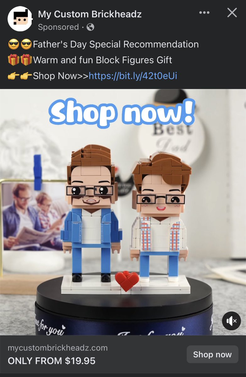 Nicholeolle's tweet photo. 100% thought this was an ad for @hankgreen and @sportswithjohn Lego figurines.

It is supposed to be a father and son (as seen in the background) as a Father’s Day gift. 🤷🏻‍♀️ https://t.co/QlL9tRvi32