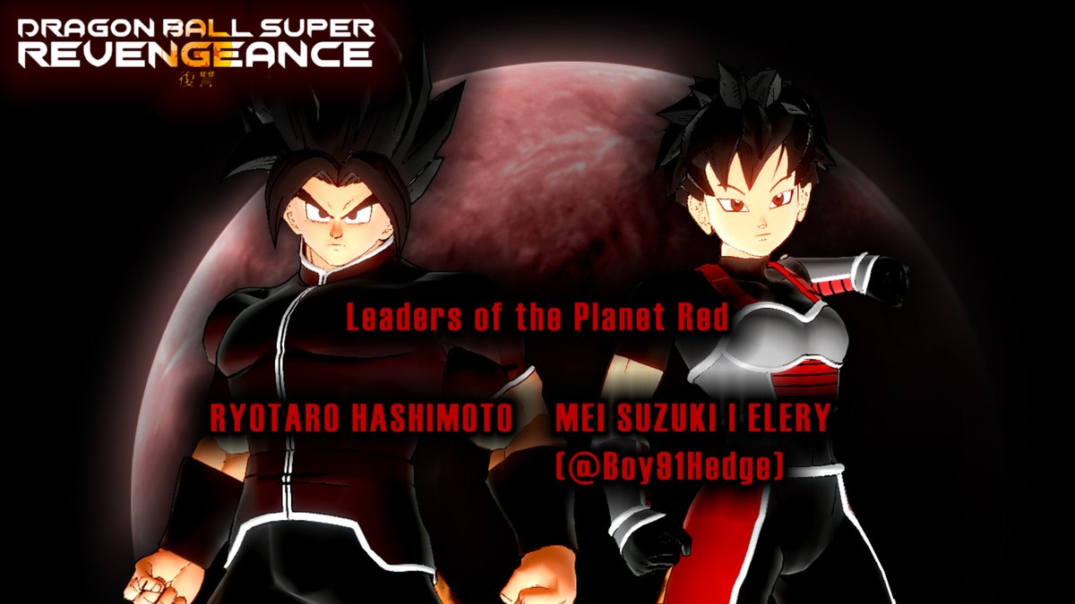 LEADERS OF THE PLANET RED:

Ryotaro Hashimoto (King)
&
Mei Suzuki | Elery (Queen | @Boy91Hedge)

#DragonBall #DragonBallZ #DragonBallSuper #DragonBallGT #OC #dbxv2 #DBS