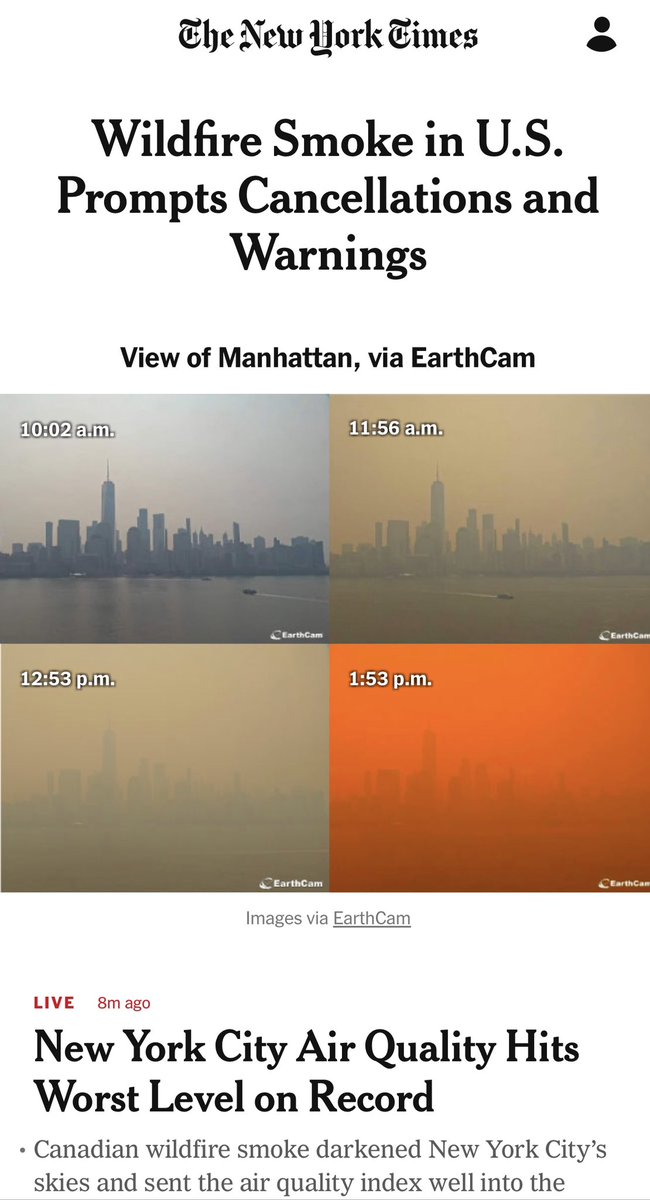 Can’t believe the air quality today. And then of course I can’t stop thinking about Charles Swanton’s paper on lung adenocarcinoma promotion by air pollution… nature.com/articles/s4158…