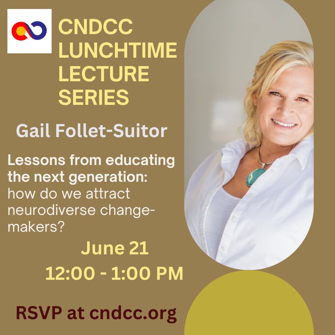 CndccOrg's tweet photo. Join us for a talk with Gail Follett-Suitor from Unsuitable Advice as she shares lessons from her time teaching the next generation! https://t.co/fOYDt6smZE