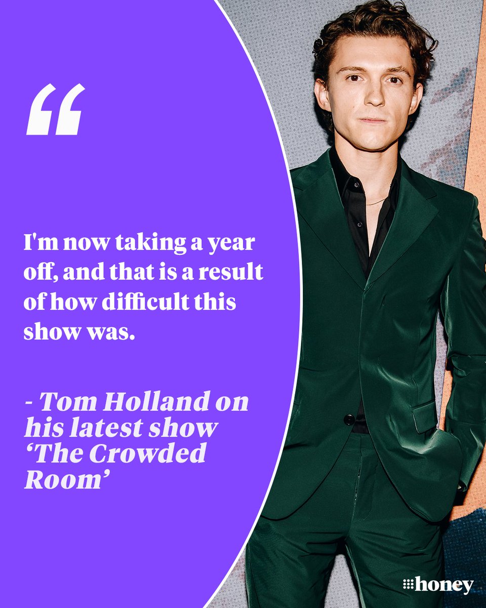 #TomHolland is taking a year off acting as a result of the emotional exhaustion that came with his most recent project. Details: nine.social/e20