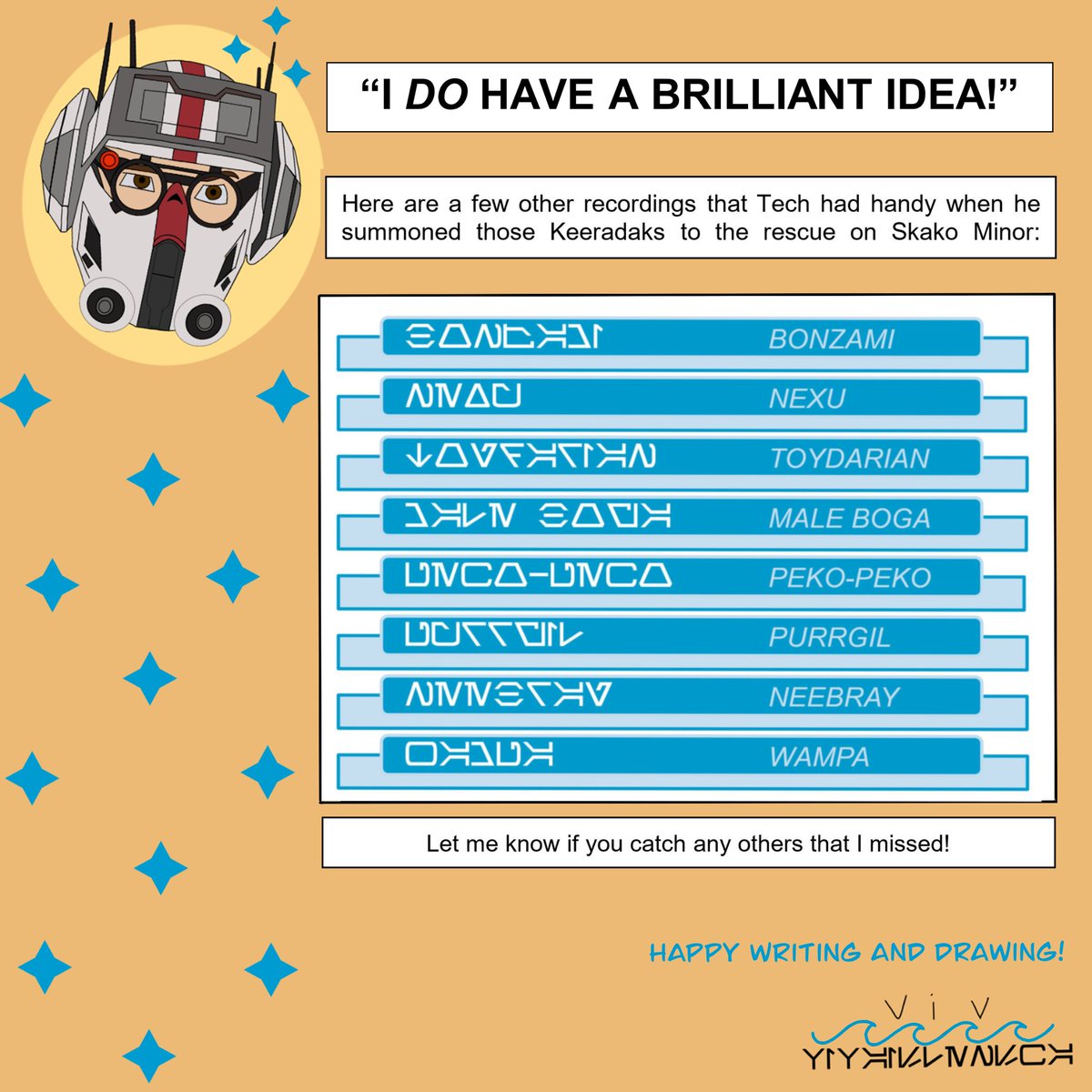 brooke_beaches's tweet image. Techfographic for TBB pre-Anaxes fan content creators! Please let me know if I missed any 😄 I already got to watch a friend draw Crosshair on a Purrgil🥰 #badbatchTech #TheBadBatch