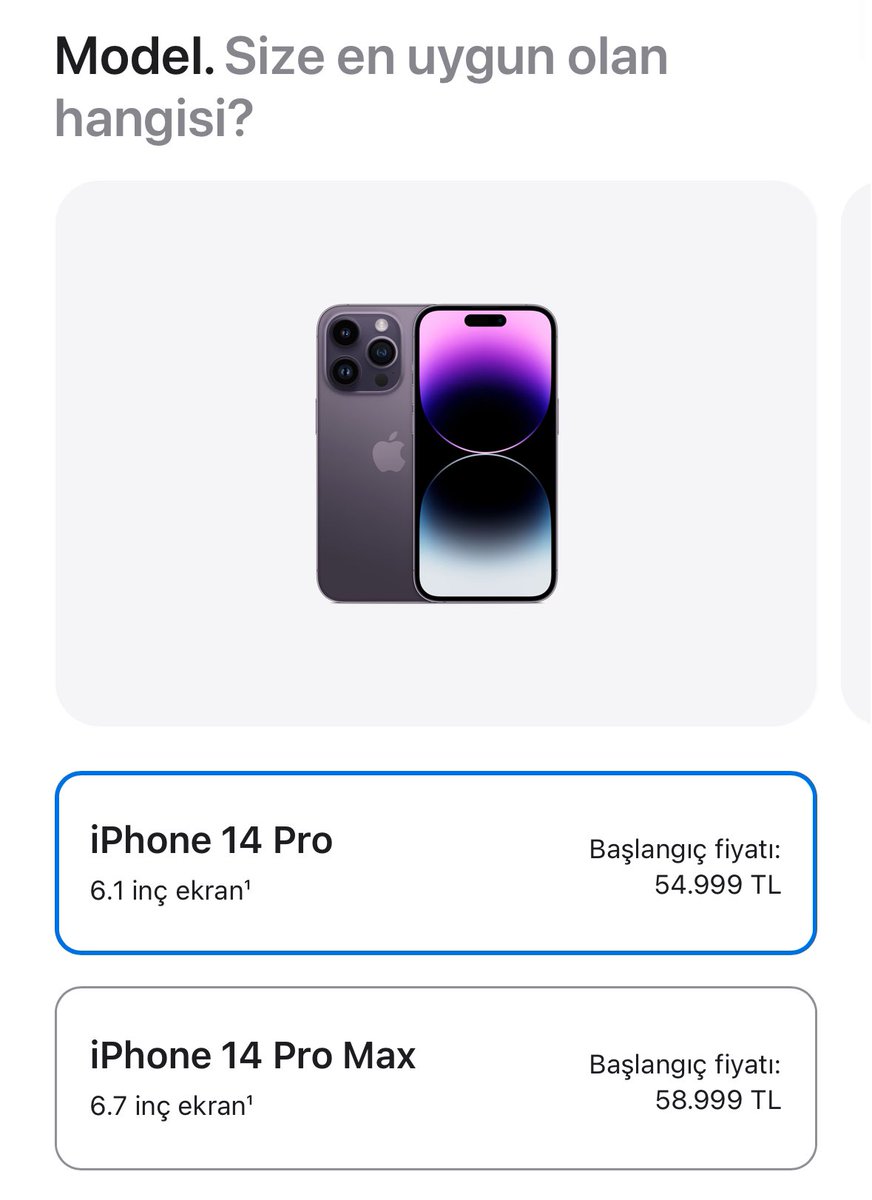 Apple yine fiyatları güncellemiş.