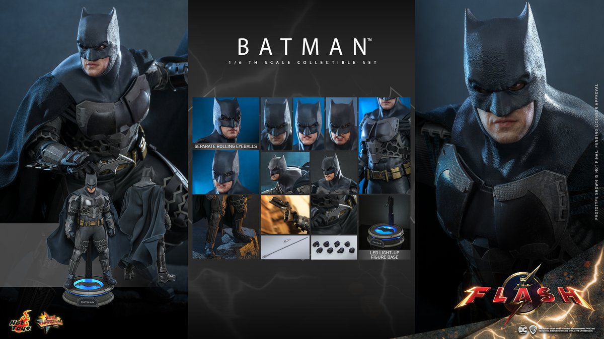 #HotToys 1/6th scale #Batman figure from #TheFlashMovie  is available for pre-order now! bit.ly/3P1FK1k