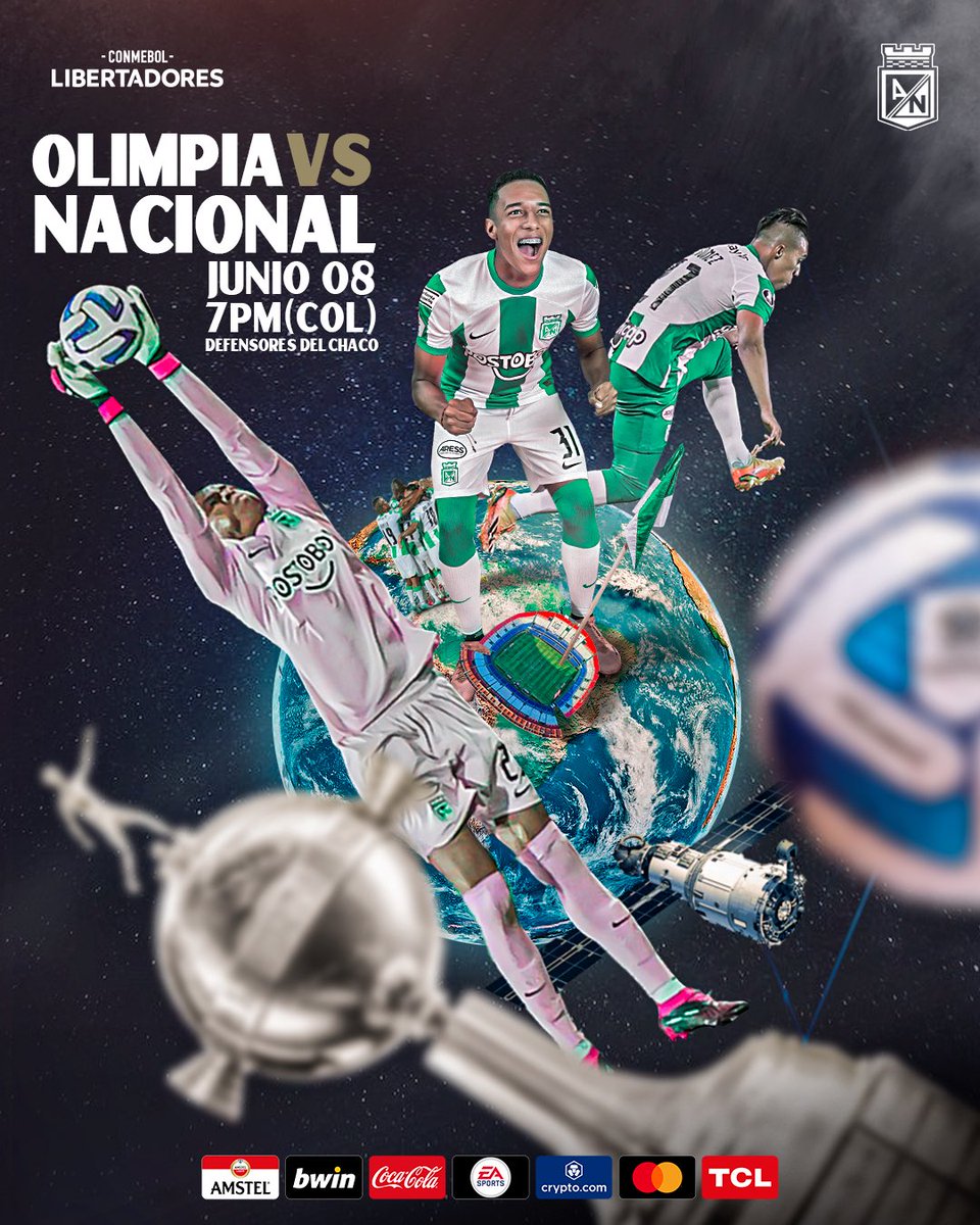 ¡Una nueva cita continental! 🏆🌎

Hoy juega el más grande de Colombia 🇳🇬⚽️💪🏼

#DaleNacional 💚
#GloriaEterna