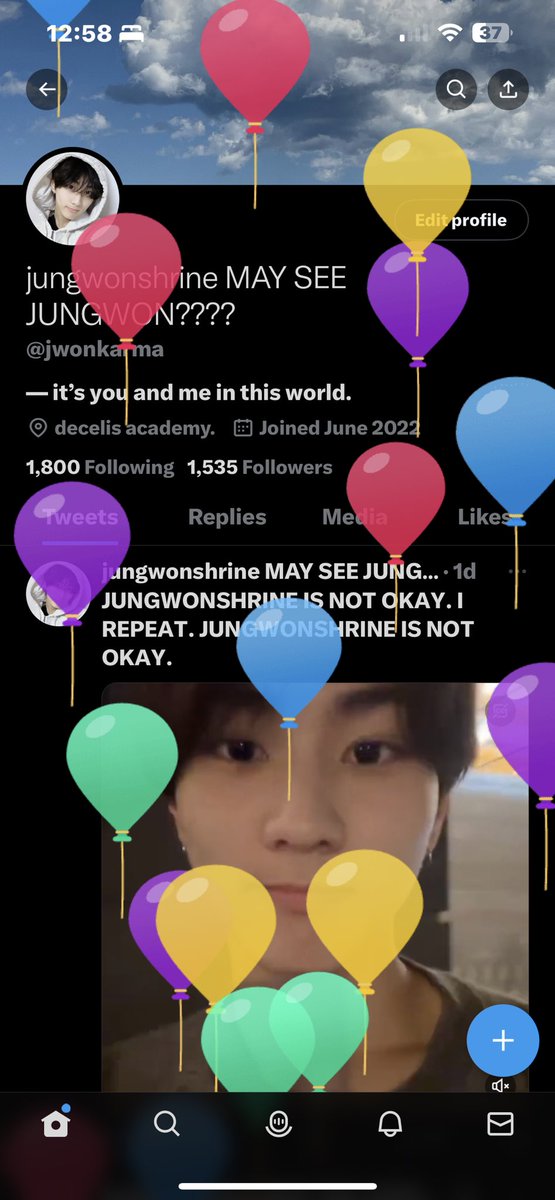 TWITTER GAVE ME BALLOONS!!!