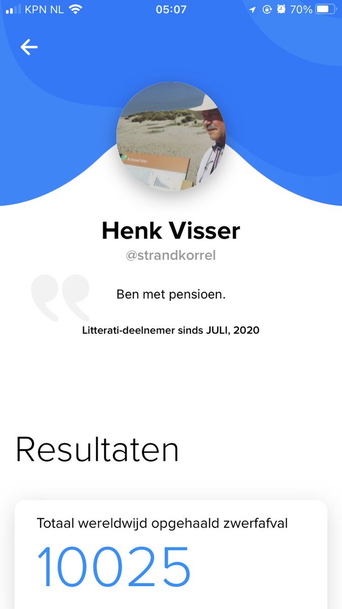 Wij feliciteren de volgende kanjers met hun #zwerfafval mijlpalen:

03-06-2023 30.000 Meck
04-06-2023 10.000 Matthijs van Noorden
07-06-2023 200.000 Frank Maas 
07-06-2023 10.000 <a href="/mistervisser/">Henk Visser - Strandkorrel</a> 

Fruitkwekerij De Stokhorst geeft je een heerlijk fruitpakket als je op bezoek komt!