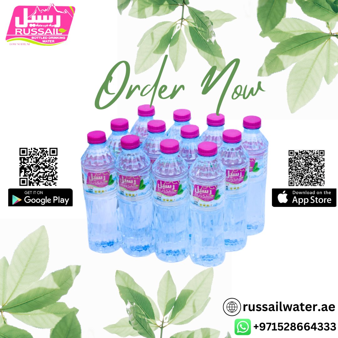 Good Morning, scan the QR codes to download our application. Making your order easier. You can also order through our website (russailwater.ae)
Have a good day ahead.
Russail Drinking Water
#bestdrinkingwater