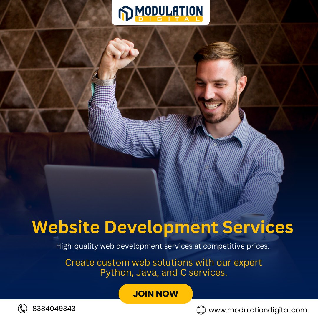 Modulationdigit's tweet image. At Modulation Digital, we specialize in creating custom websites that capture your unique brand and style. Let our web development services help you stand out in the crowded online marketplace!📷 CLICK LINK IN BIO to learn more.
Modulation Digital is the leading digital marketing