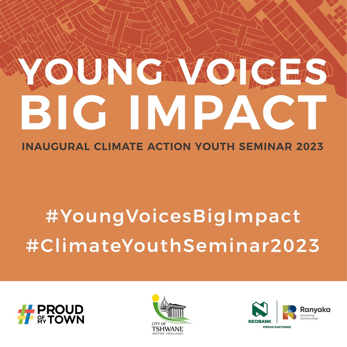 TODAY IS THE DAY! We are excited to meet all the inspiring young people, speakers, panelists and exhibitors who will be participating in the Inaugural Tshwane Youth Climate Action Seminar today! Watch our page for updates 🎉 #YoungVoicesBigImpact #ClimateYouthSeminar2023