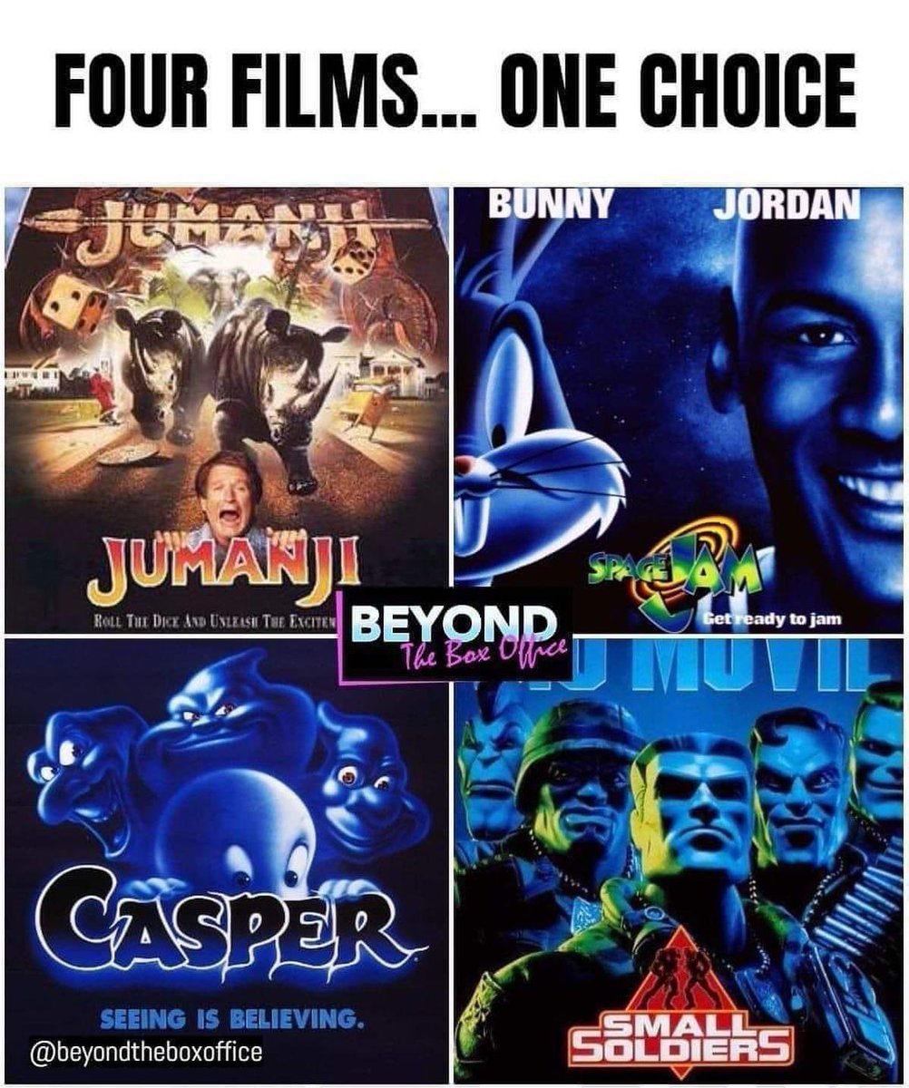 #ThrowbackThursday #TBT #tbt #thursday #vroegah #vroeger #history #choose #wisely #tellme #trending #coffeelovers #CoffeeTalk #jumanji #spacejam #casper #smallsoldiers #movie #MovieReview #movietwit