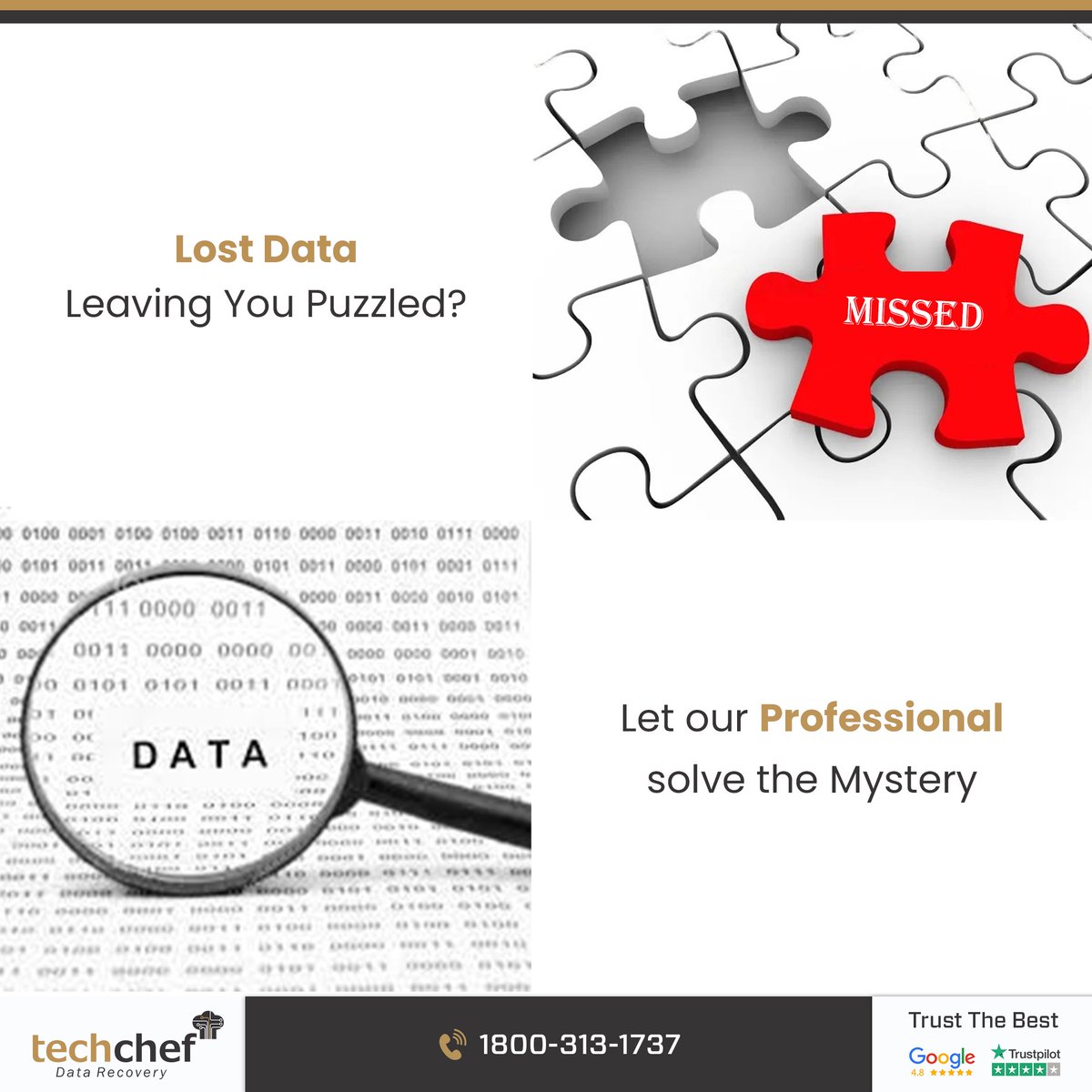 asktechchef's tweet image. Lost data leaving you puzzled? Techchef Data Recovery solves the mystery, restoring your valuable files
.
.
.
.
#TechchefSolutions #FileRecoveryExperts #DataRescueMasters #LostFilesFound