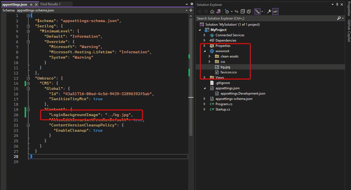 umbradol's tweet image. You can use your own login background setting Umbraco:Cms:Content:LoginBackgroundImage
This is a relative path to 'wwwroot/umbraco'
docs.umbraco.com/umbraco-cms/fu…