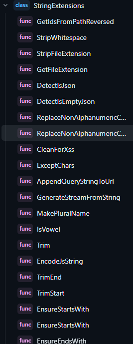 umbradol's tweet image. Take advantage of the Umbraco code
There's a tone of extension in the core classes that you can use in your projects. Check out the StringExtensions.cs for example!
github.com/umbraco/Umbrac…