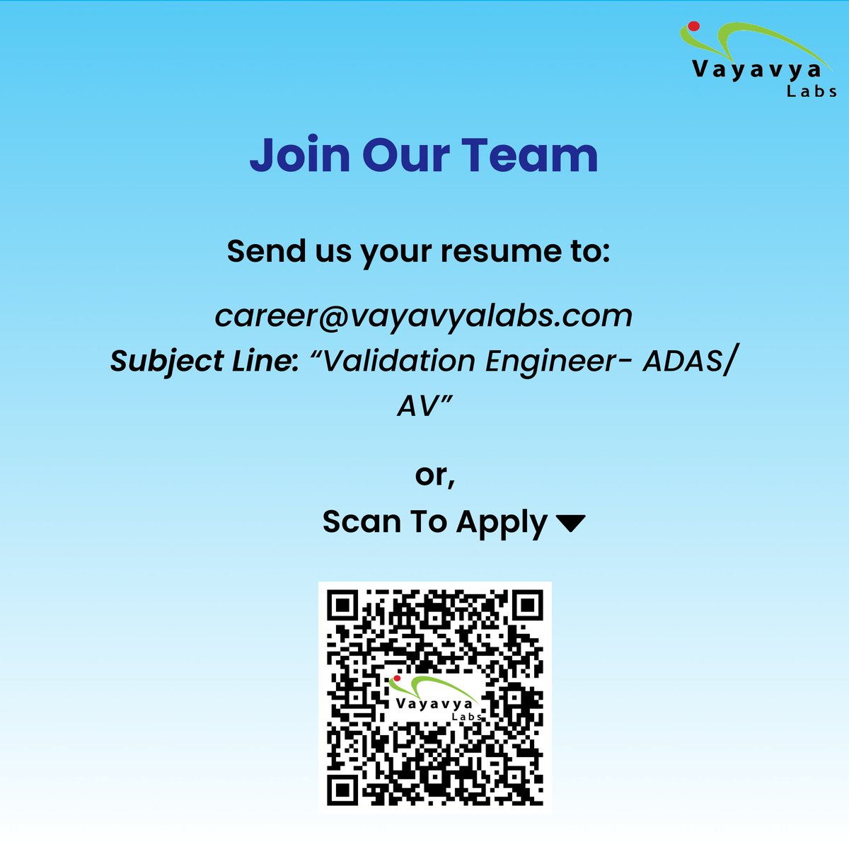 vayavya's tweet image. 🚗 Ready to drive the future of autonomous vehicles?
🔎 We're looking for a skilled Validation Engineer with expertise in #ADAS/AV validation methodologies and tools.
Apply: lnkd.in/gesyRQZa
#ValidationEngineer #hiring #automotivesoftware #automotivejobs #HIRINGNOW
