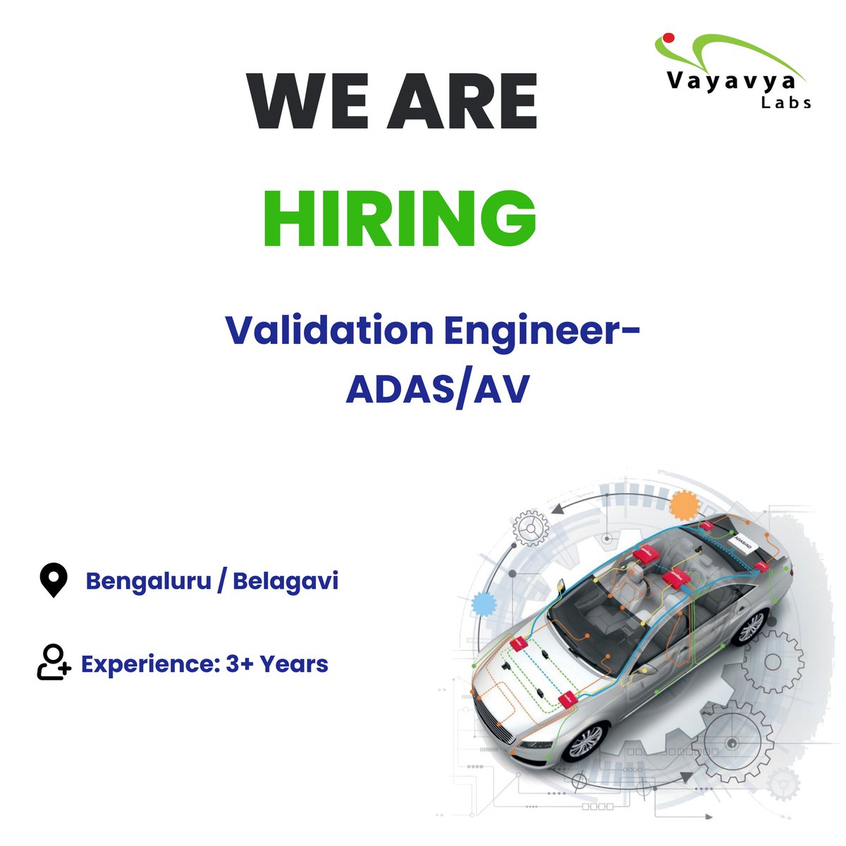 vayavya's tweet image. 🚗 Ready to drive the future of autonomous vehicles?
🔎 We're looking for a skilled Validation Engineer with expertise in #ADAS/AV validation methodologies and tools.
Apply: lnkd.in/gesyRQZa
#ValidationEngineer #hiring #automotivesoftware #automotivejobs #HIRINGNOW