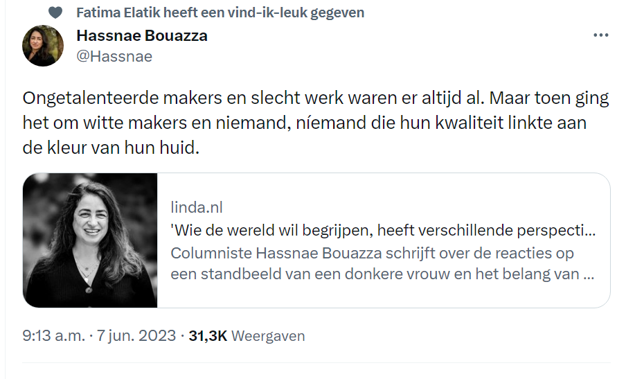 HenkyD's tweet image. Racist @Hassnae met haar #WITTE 
Dus totaal geen interesse in haar jankverhaal.