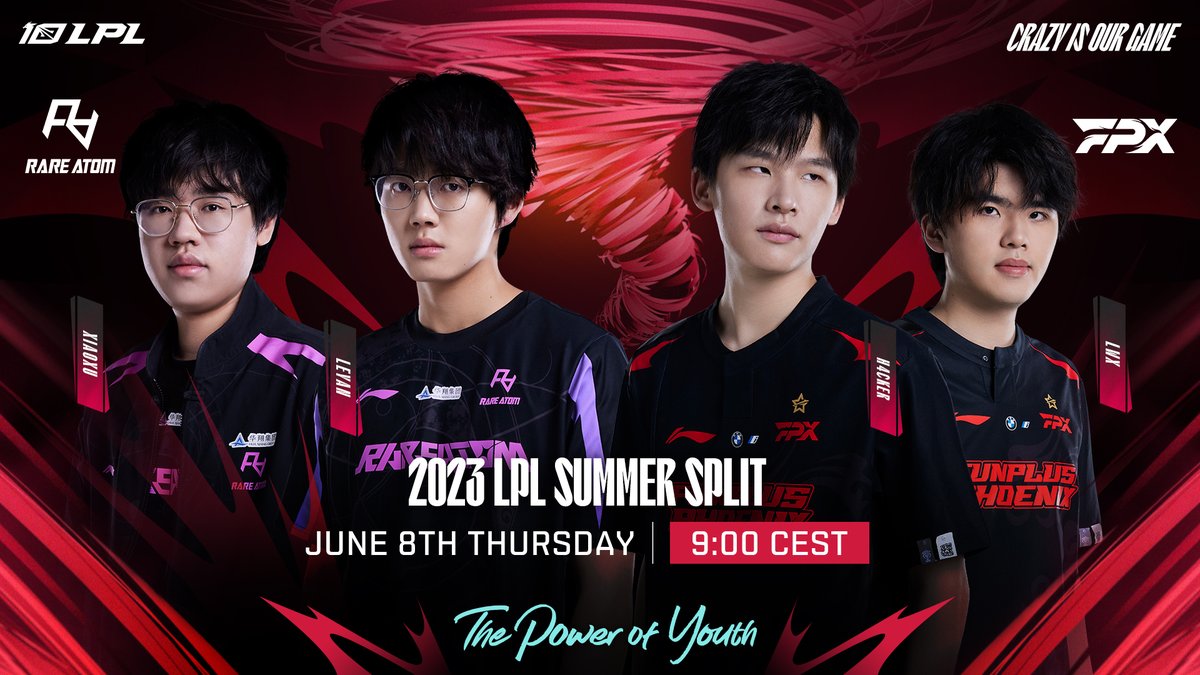 LPL on Twitter "Let's get the LPL ball rolling! Catch RA vs FPX live