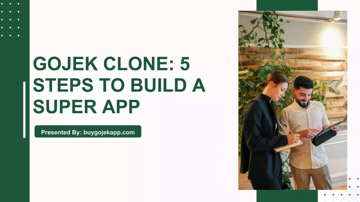 Steps to build a Gojek Clone App

shorturl.at/cgoDU

#gojekclone #gojekcloneapp #gojekclonescript #applikegojek