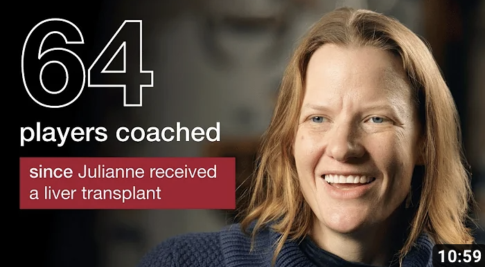 OneLambda's tweet image. Meet Julianne, Julianne Vasichek was a thriving athlete and coach until her health declined. The diagnosis: Primary sclerosing cholangitis. The only cure: A liver transplant. Watch how someone’s “yes” to organ donation gave Julianne a second chance at life spr.ly/6016OI8CE