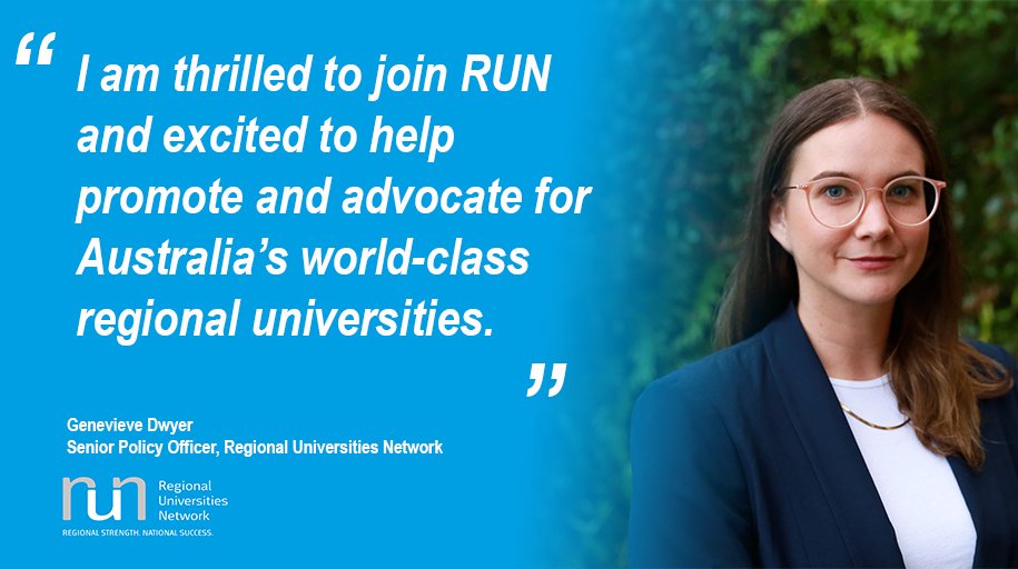 RegUniNet's tweet photo. Join us in welcoming Genevieve Dwyer to the RUN team as our new Senior Policy Officer. We are excited to have her on board and can't wait to see what she will accomplish.
#RegUniNet #welcometotheteam #newstaff #policy #team https://t.co/t4z7FcXD3Y