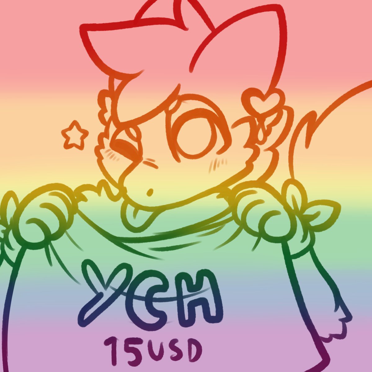 Michini11's tweet photo. New ych dropped! Dm me or comment to get one and we can discuss further in dms About edits such as the star and earing can eather be removed and changed. The wirst bands can be removed eather 1 or both or stick around as well. Any charcter is possible! :3 https://t.co/OM9jvEtgsU