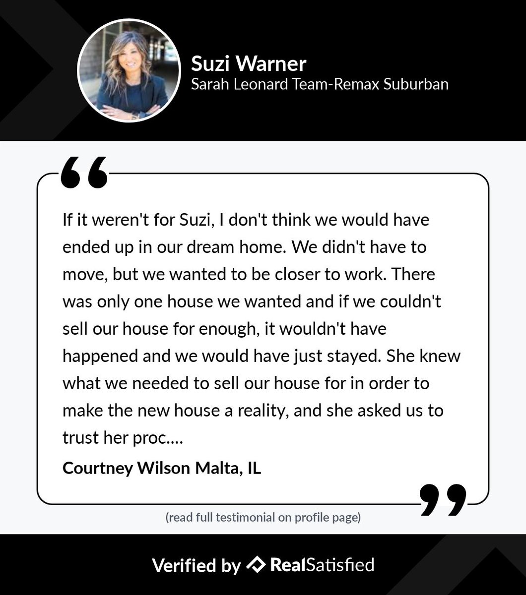 suziwarner's tweet photo. There's nothing like a good recommendation to brighten your day. https://t.co/YvUlQzKC3h via @realsatisfied https://t.co/n0Zhb95Syd
