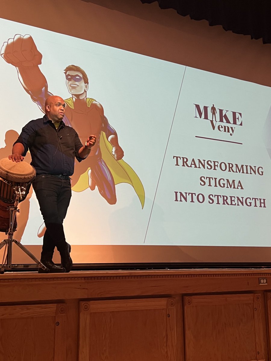 What an amazing night in Moriah with ⁦@MikeVeny⁩ Looking forward to doing it again tomorrow night ⁦@CVESBOCES⁩ in Plattsburgh. Thank you Mike for sharing your story and the powerful tools for Mental Wellness!