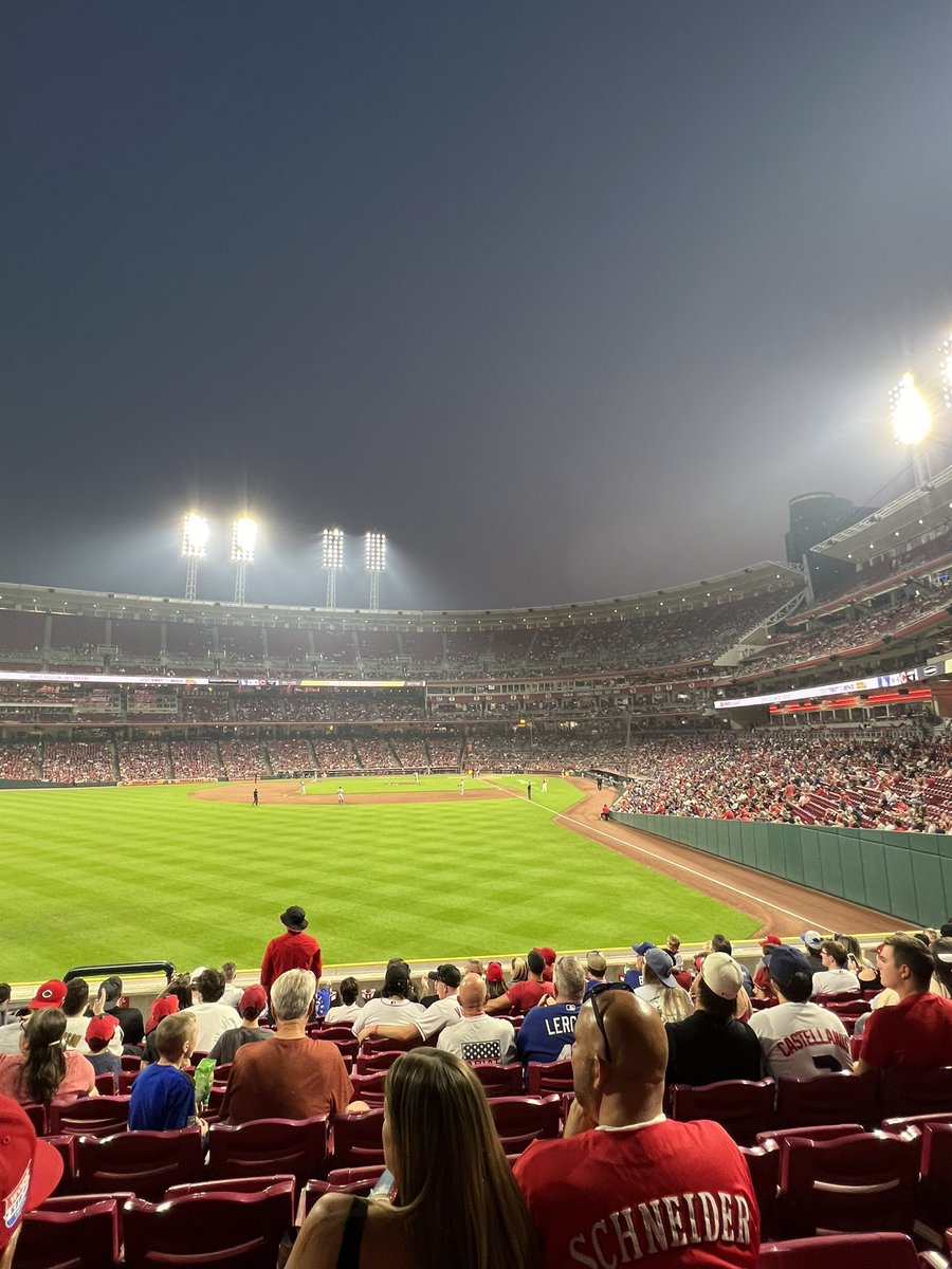 Great night for some <a href="/MLB/">MLB</a> baseball in the Queen City!  <a href="/Dodgers/">Los Angeles Dodgers</a> <a href="/Reds/">Cincinnati Reds</a>