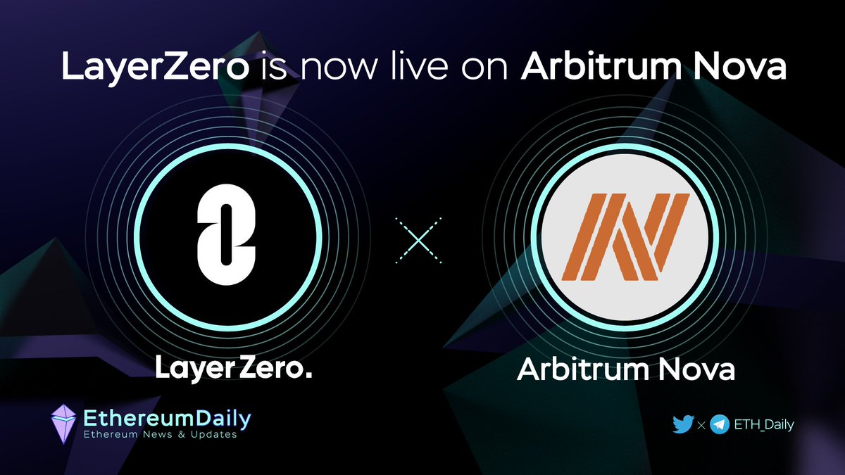 🔥 @LayerZero_Labs is now live on @arbitrum Nova mainnet!🧡 With LayerZero,  projects building on Arbitrum Nova can seamlessly extend their application  to 30+ chains in the LayerZero network. ⚡Developers already building with
