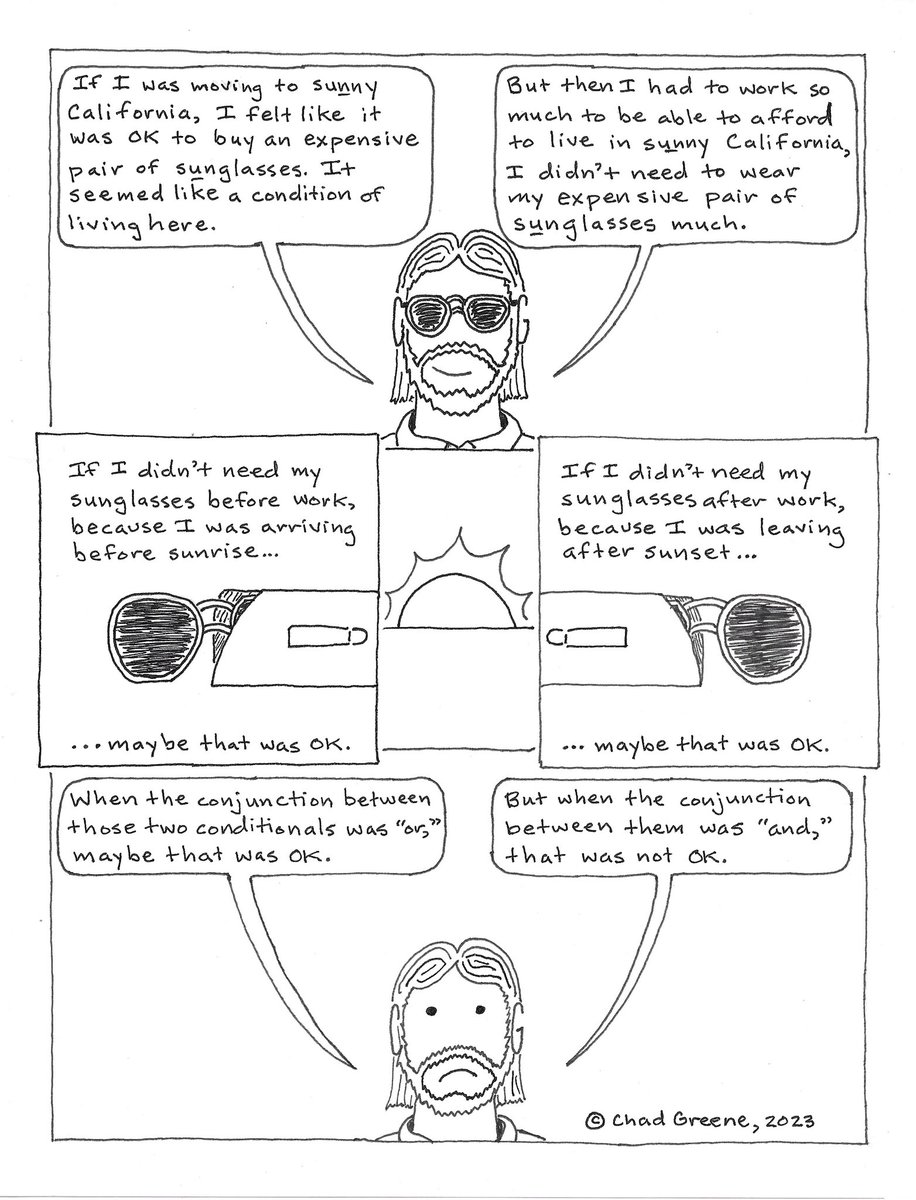 TheShortCourse's tweet image. Wednesday’s new comic: “The Present’s So Dark, I Ain’t Gotta Wear Shades.” 😎😕#comics
